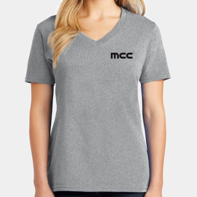 Printed    - Ladies Core Cotton V Neck Tee Thumbnail
