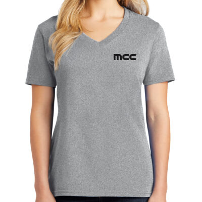 Printed    - Ladies Core Cotton V Neck Tee Thumbnail