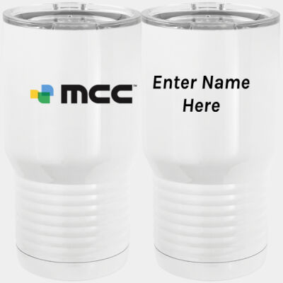 Personalized  - 20 oz. Tall Stainless Steel Vacuum Insulated Tumbler White Thumbnail