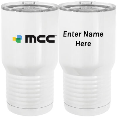 Personalized  - 20 oz. Tall Stainless Steel Vacuum Insulated Tumbler White Thumbnail