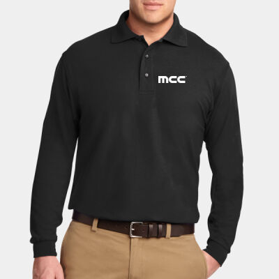 Temporary Printed  - Silk Touch™ Long Sleeve Polo Thumbnail