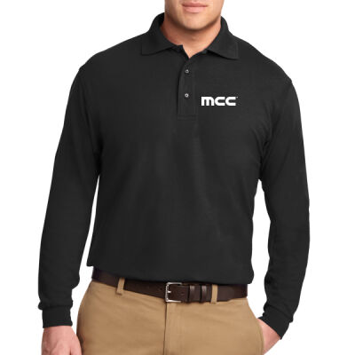 Temporary Printed  - Silk Touch™ Long Sleeve Polo Thumbnail