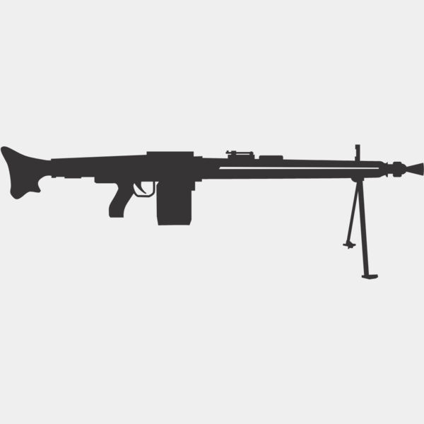 Machine Gun Silhouette 14 Thumbnail