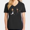 Ladies Core Cotton V-Neck Tee Thumbnail