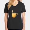Ladies Core Cotton V-Neck Tee Thumbnail