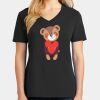 Ladies Core Cotton V-Neck Tee Thumbnail