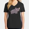 Ladies Core Cotton V-Neck Tee Thumbnail