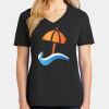 Ladies Core Cotton V-Neck Tee Thumbnail